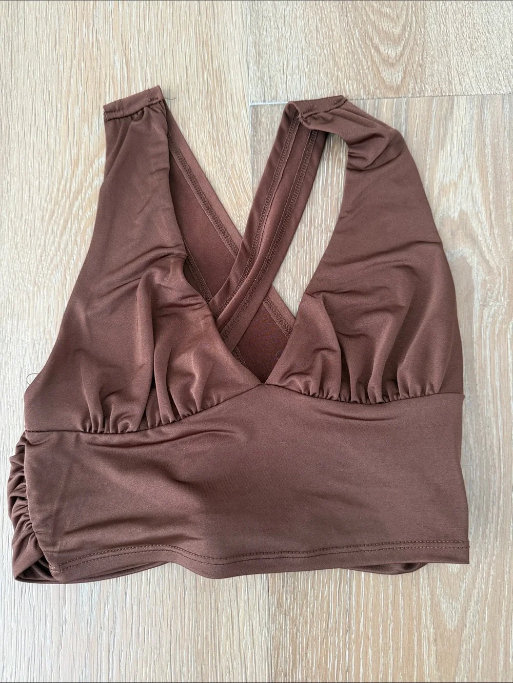 Urban Outfitters Brown V-Neck Crop Tank - Picture 2 of 4